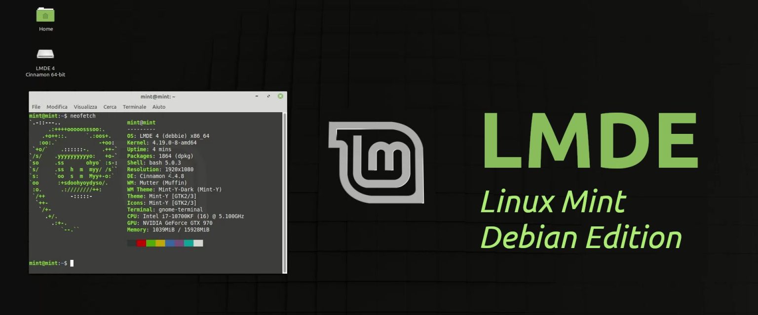 Linux mint lmde 4 debbie настройка после установки