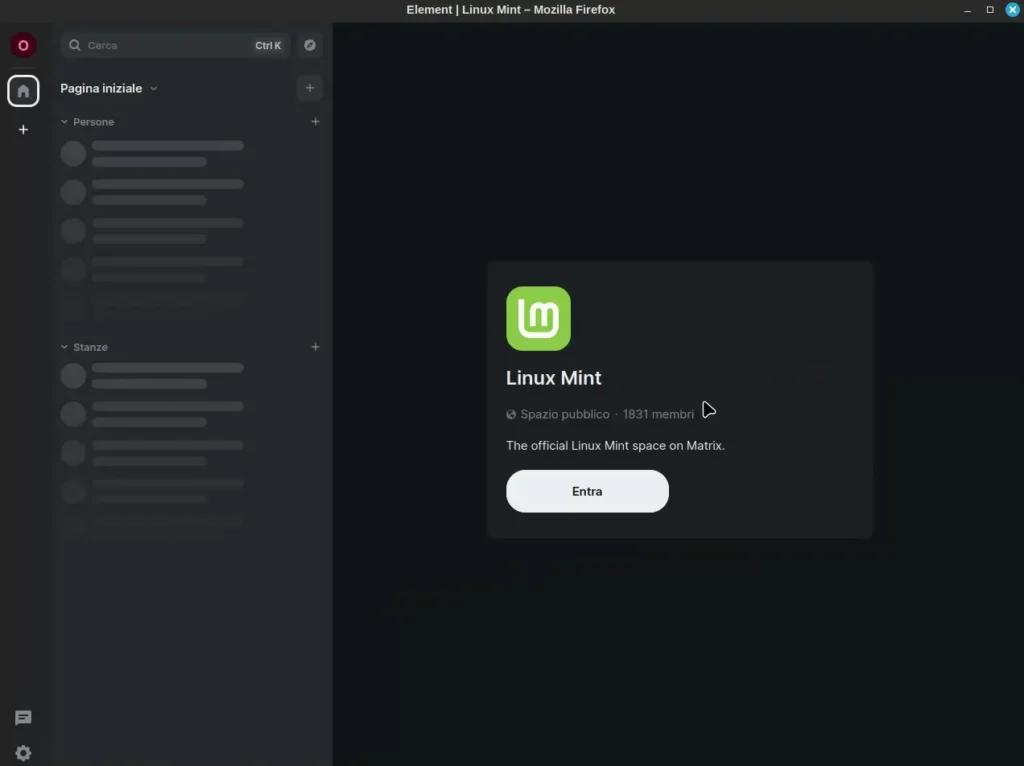 Supporto per Linux Mint 22 su Matrix