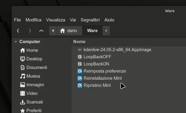 Lanciatori desktop per i miei script