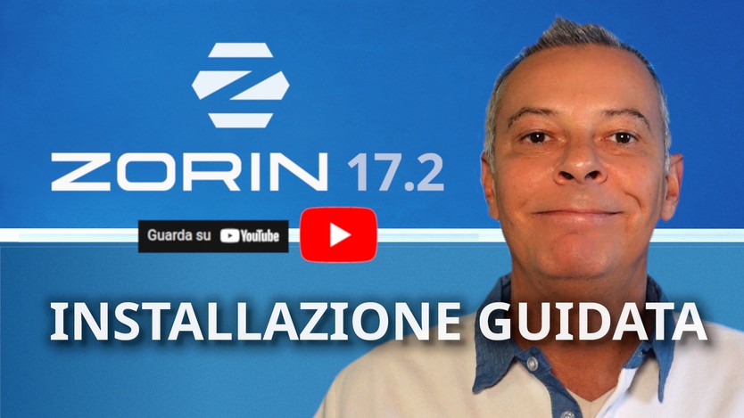 installazione Zorin OS 17 su YouTube