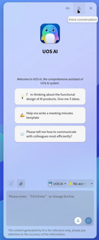 L'assistente IA di Deepin 23 (UOS AI)