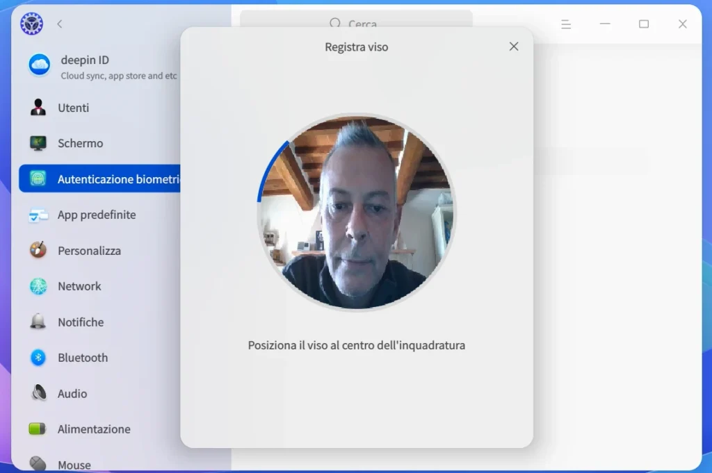 Autenticazione biometrica in Deepin 23