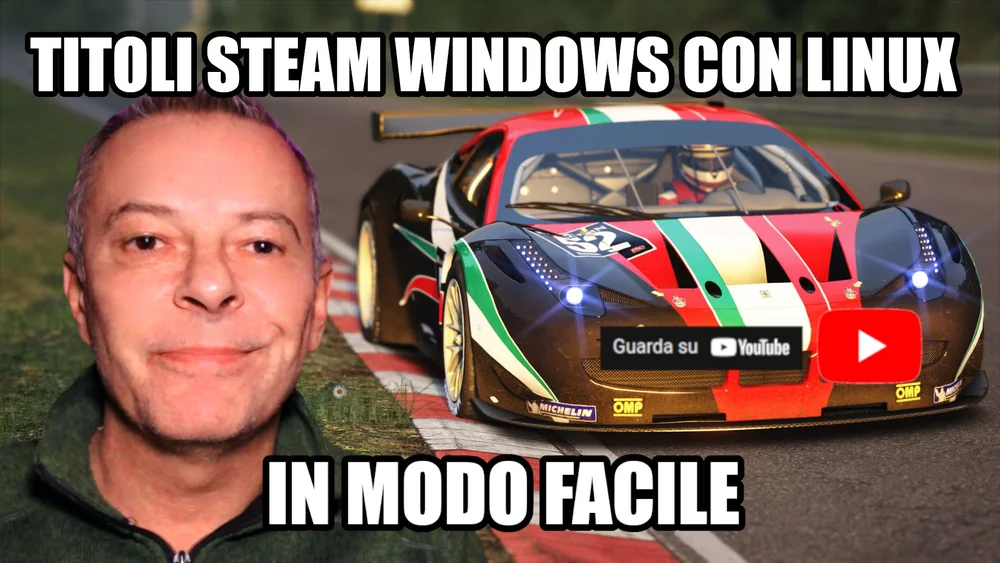 Volante e titoli Steam Windows in Linux