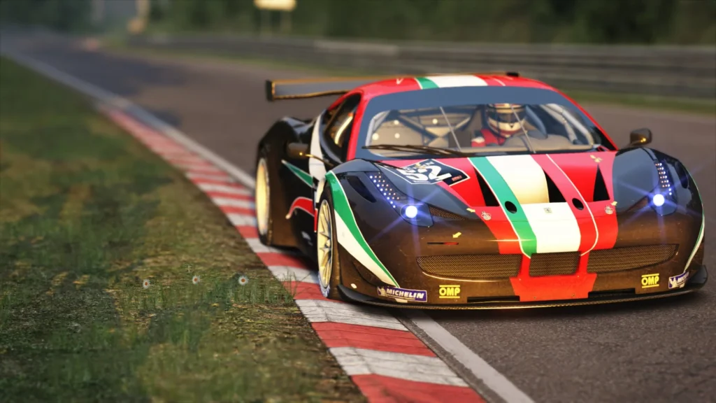 Schermata di Assetto Corsa in Linux Mint