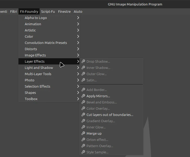 LayerFX in Gimp